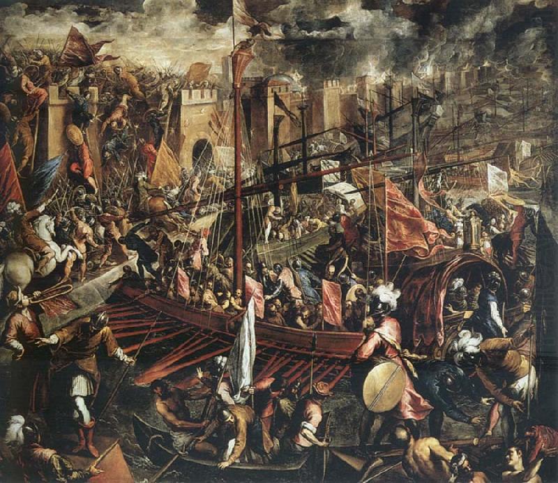 Domenico Tintoretto The Conquest of Constantinople china oil painting image